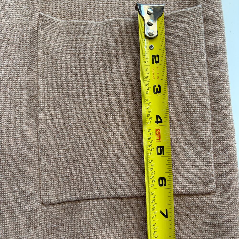 J. Crew Sophie Open Front Sweater Blazer Camel Women's Sz S Wool Blend Classic - Picture 7 of 8